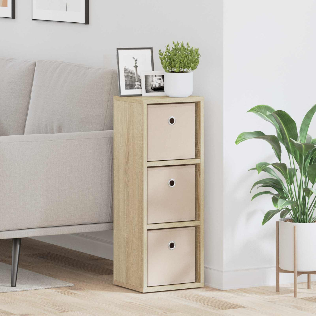Vidaxl dressoir sonoma eiken 25,5 x 22 x 69,5 cm