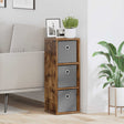 Vidaxl dressoir met lade gerookt eiken 25,5 x 22 x 69,5 cm