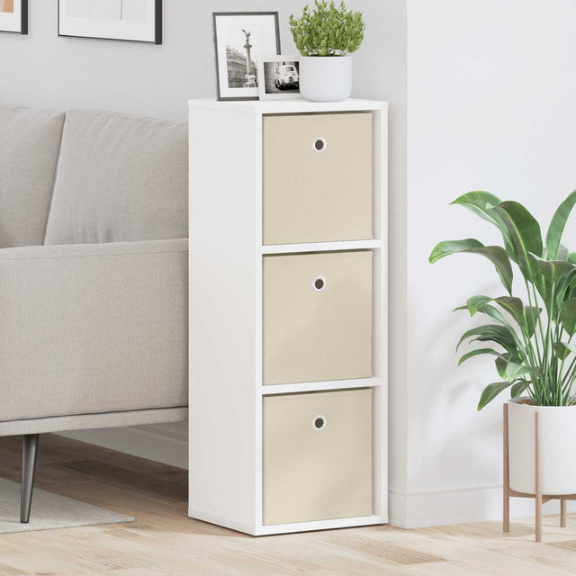 Vidaxl dressoir met lade wit 30,5 x 27 x 84,5 cm