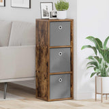 Vidaxl dressoir met lade gerookt eiken 30,5 x 27 x 84,5 cm