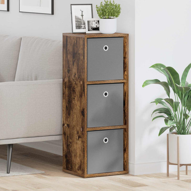 Vidaxl dressoir met lade gerookt eiken 30,5 x 27 x 84,5 cm
