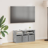 Vidaxl laagkast met lade beton grijs 72 x 22,5 x 38 cm