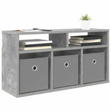 Vidaxl laagkast met lade beton grijs 72 x 22,5 x 38 cm