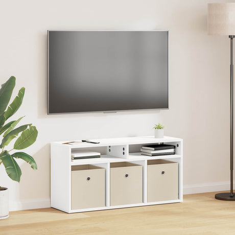 Vidaxl laagkast met lade wit 87 x 27,5 x 43 cm