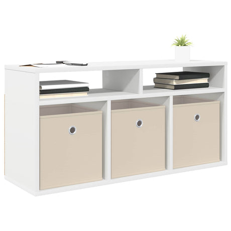 Vidaxl laagkast met lade wit 87 x 27,5 x 43 cm