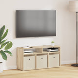 Vidaxl laagkast met lade sonoma eiken 87 x 27,5 x 43 cm