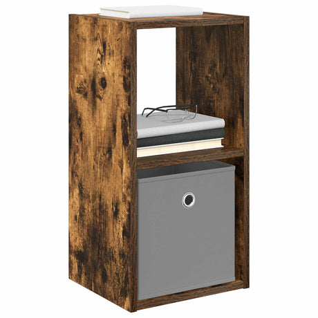 Vidaxl nachtkastje 2 st gerookt eiken 30,5 x 27 x 59,5 cm bewerkt hout