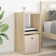 Vidaxl nachtkastje sonoma eiken 35 x 32 x 68,5 cm bewerkt hout