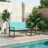 Vidaxl tuinbank 2 -seater 107 x 61 x 80 cm poly rattan rechthoekig