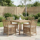 Vidaxl buitenstoel 4 st beige en crème poly rattan