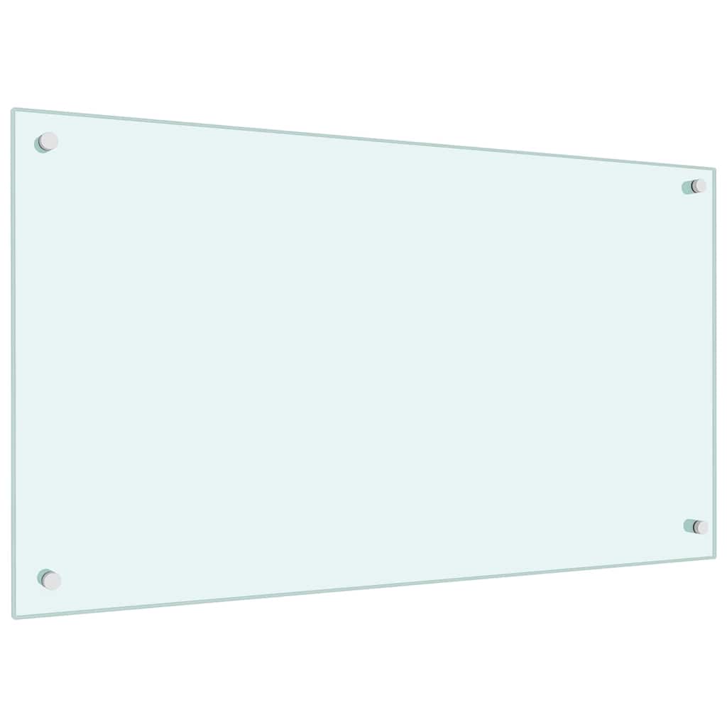 Vidaxl keukenachterwand 2 st wit 90 x 50 cm gehard glas