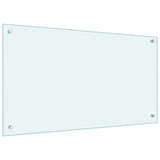 Vidaxl keukenachterwand 2 st wit 90 x 50 cm gehard glas