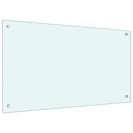 Vidaxl keukenachterwand 2 st wit 90 x 50 cm gehard glas
