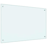 Vidaxl keukenachterwand 2 st wit 90 x 60 cm gehard glas