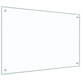Vidaxl keukenachterwand 2 st doorzichtig 90 x 60 cm gehard glas