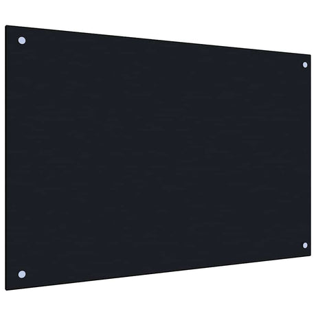 Vidaxl keukenachterwand 2 st zwart 90 x 50 cm gehard glas