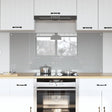 Vidaxl keukenachterwand 2 st lichtgrijs 70 x 60 cm gehard glas
