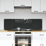 Vidaxl keukenachterwand 2 st donkergrijs 70 x 40 cm gehard glas