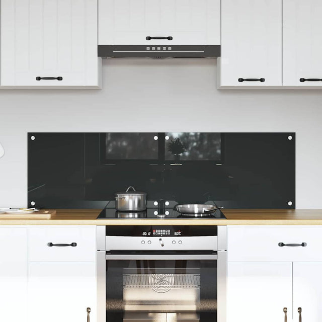 Vidaxl keukenachterwand 2 st donkergrijs 70 x 40 cm gehard glas