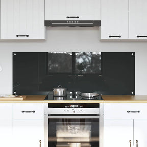 Vidaxl keukenachterwand 2 st donkergrijs 70 x 50 cm gehard glas