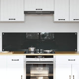 Vidaxl keukenachterwand 2 st donkergrijs 80 x 40 cm gehard glas