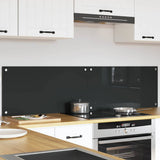 Vidaxl keukenachterwand 2 st donkergrijs 80 x 40 cm gehard glas