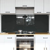 Vidaxl keukenachterwand 2 st donkergrijs 80 x 60 cm gehard glas