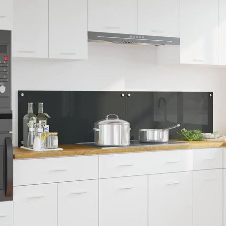 Vidaxl keukenachterwand 2 st donkergrijs 90 x 40 cm gehard glas