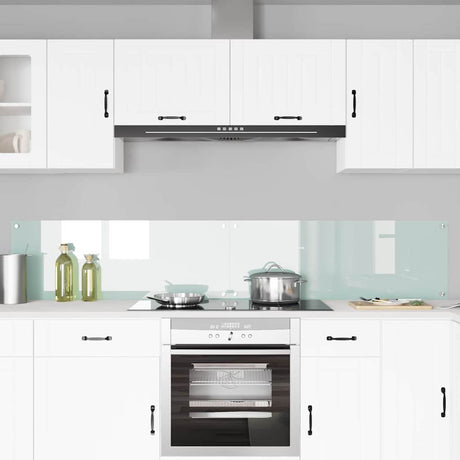 Vidaxl keukenachterwand 2 st wit 110 x 40 cm gehard glas