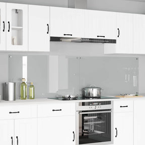Vidaxl keukenachterwand 2 st doorzichtig 110 x 60 cm gehard glas