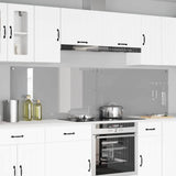 Vidaxl keukenachterwand 2 st lichtgrijs 110 x 60 cm gehard glas