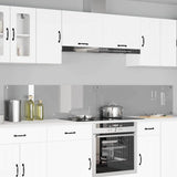 Vidaxl keukenachterwand 2 st lichtgrijs 120 x 40 cm gehard glas
