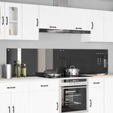Vidaxl keukenachterwand 2 st donkergrijs 110 x 50 cm gehard glas