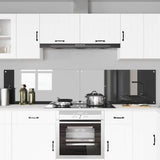 Vidaxl keukenachterwand 2 st donkergrijs 110 x 50 cm gehard glas