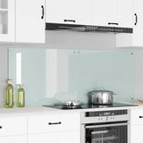 Vidaxl keukenachterwand 2 st wit 80 x 60 cm gehard glas