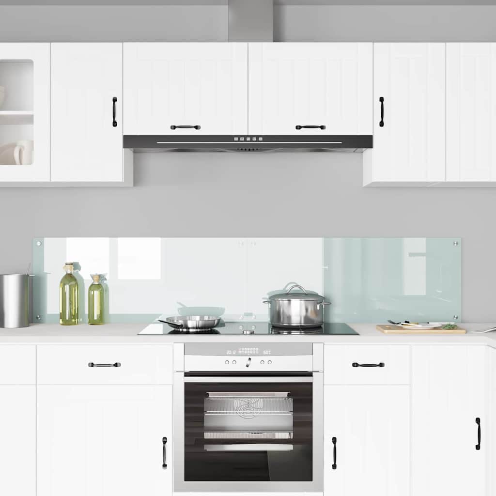 Vidaxl keukenachterwand 2 st wit 100 x 40 cm gehard glas