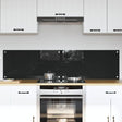 Vidaxl keukenachterwand 2 st zwart 80 x 40 cm gehard glas