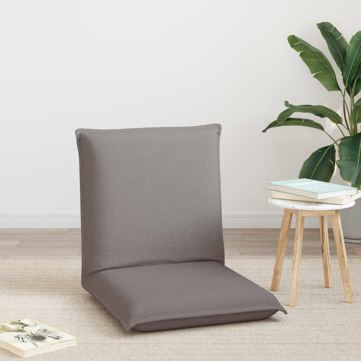 Vidaxl verstelbare vlo stoelen taupe stof