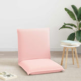 Vidaxl verstelbare vlo stoelen roze schapenstof