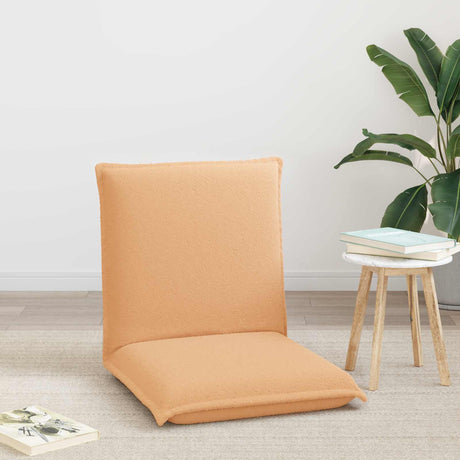 Vidaxl verstelbare vlo stoelen beige schapenstof