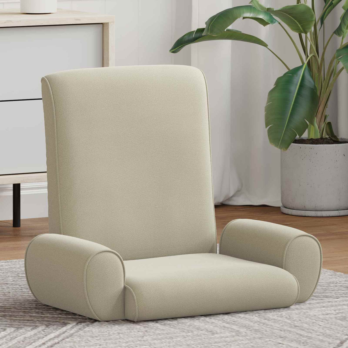 Vidaxl verstelbare vlo stoelen zand grove fluweel