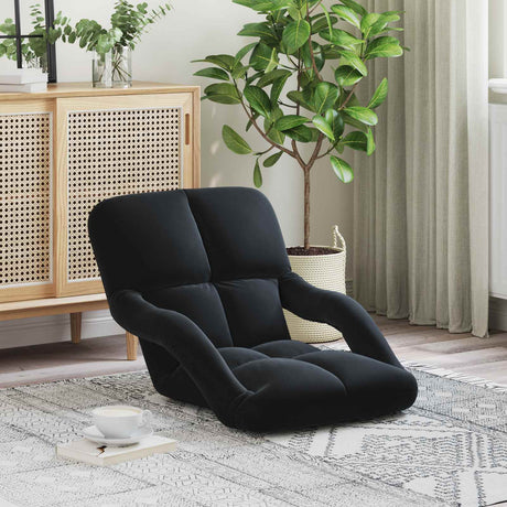 Vidaxl verstelbare vlo stoelen zwart fluweel