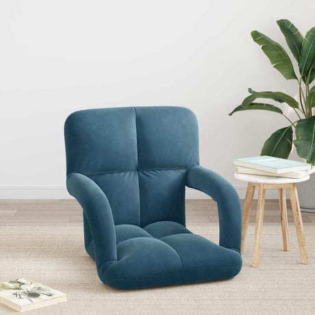 Vidaxl verstelbare vlo stoelen blauw fluweel