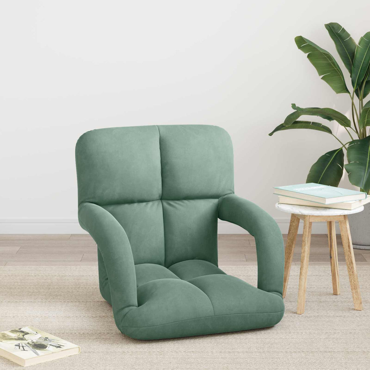 Vidaxl verstelbare vlo stoelen zeegroen fluweel
