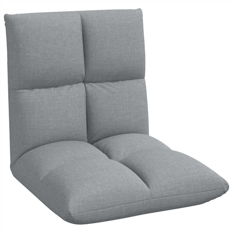 Vidaxl verstelbare vlo stoelen lichtgrijs stof