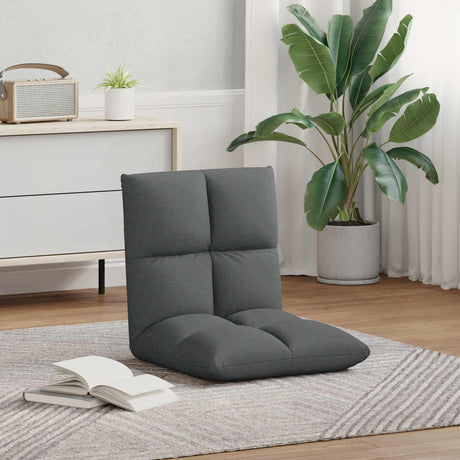 Vidaxl verstelbare vlo stoelen donkergrijs stof