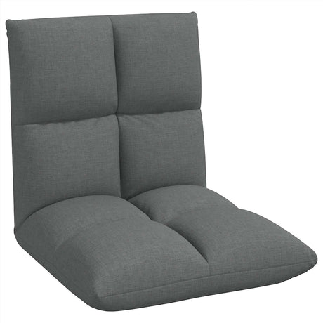 Vidaxl verstelbare vlo stoelen donkergrijs stof
