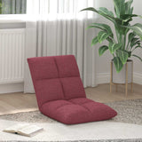 Vidaxl verstelbare vlo stoelen wijnrood stof