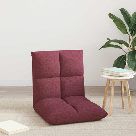 Vidaxl verstelbare vlo stoelen wijnrood stof