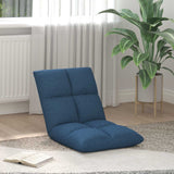 Vidaxl verstelbare vlo stoelen blauw stof